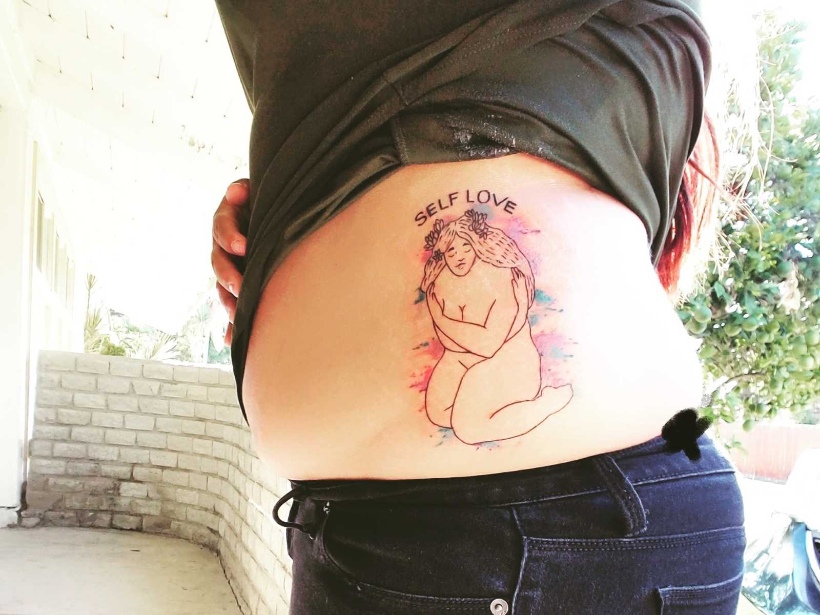 stretch mark tattoos near me