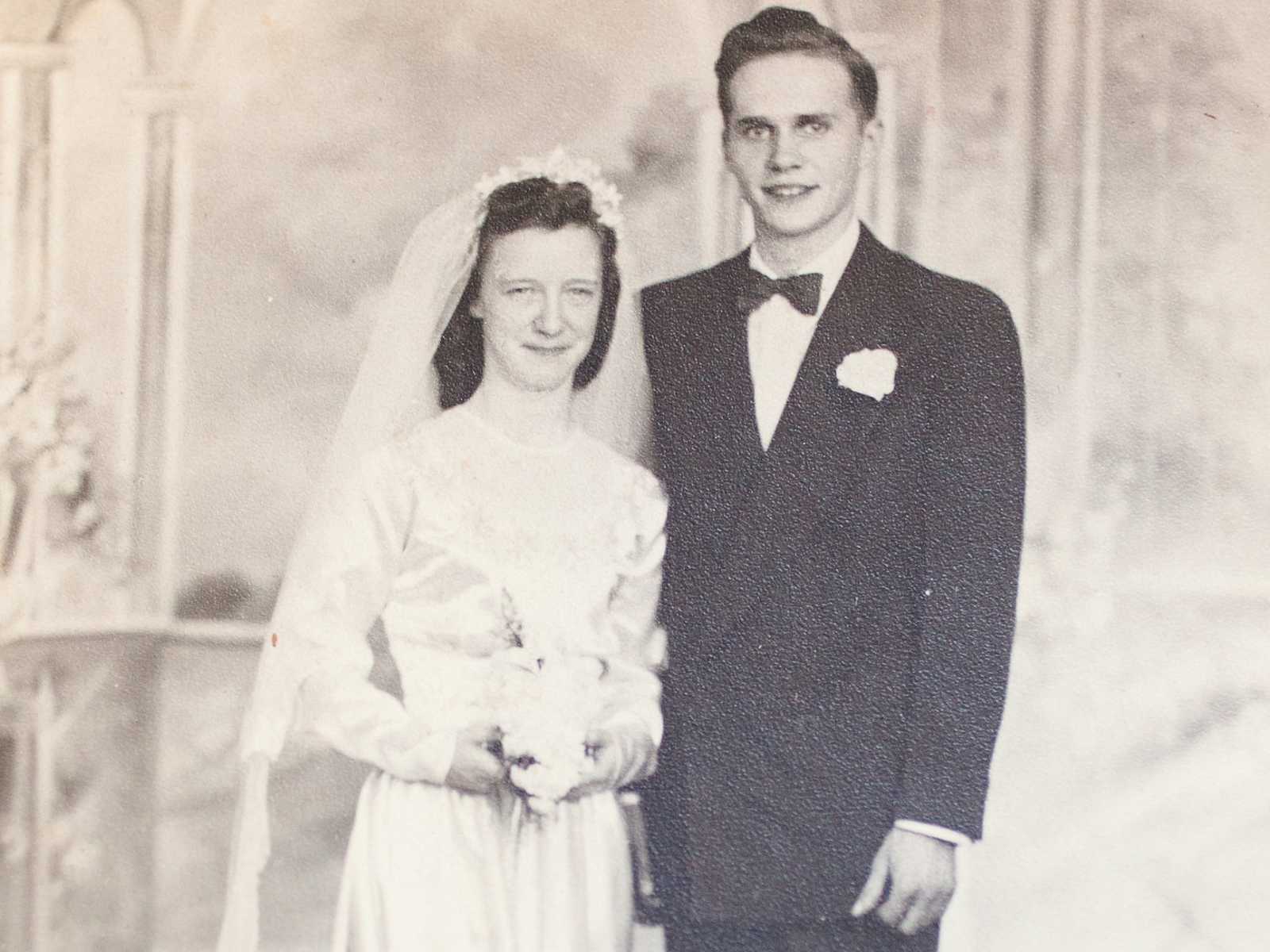 couple at their wedding ceremony