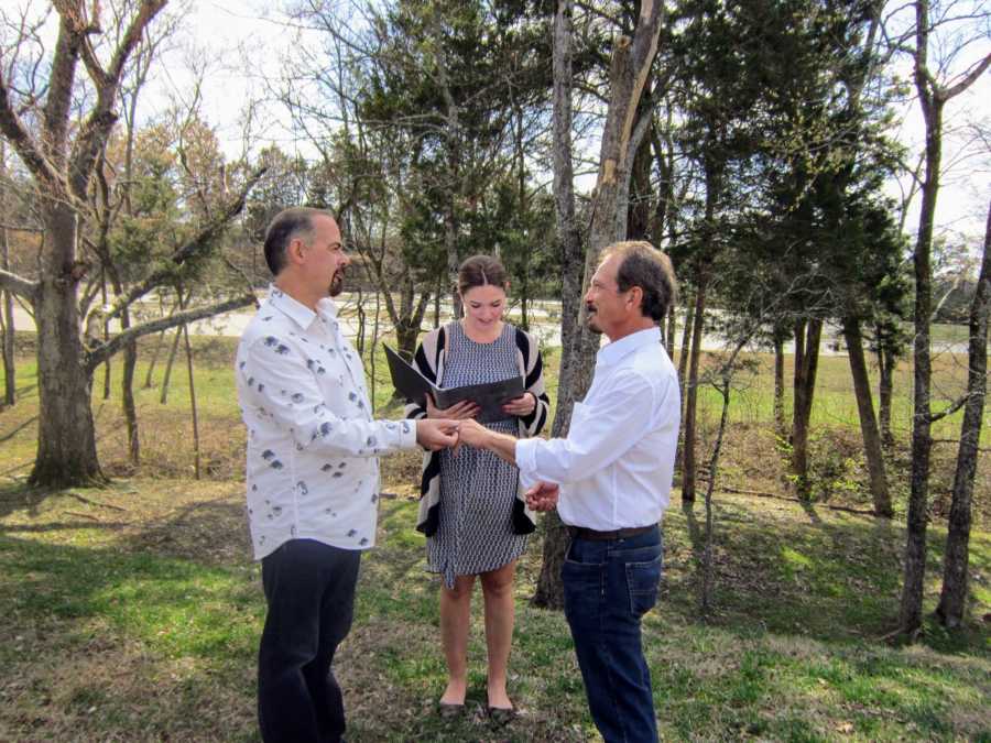 Daughter of gay man officiates his wedding to another man