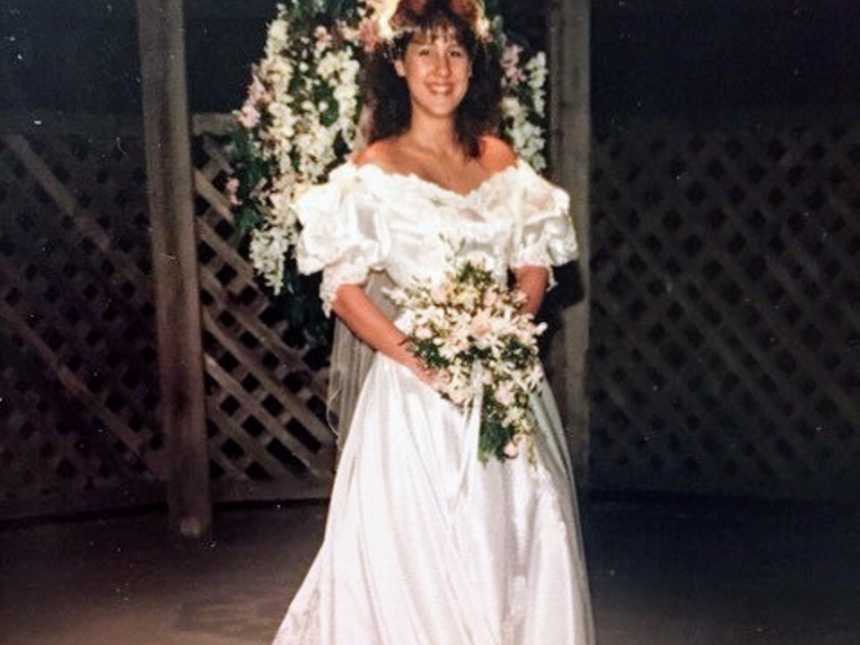 Mother who had since passed from cancer on her wedding day