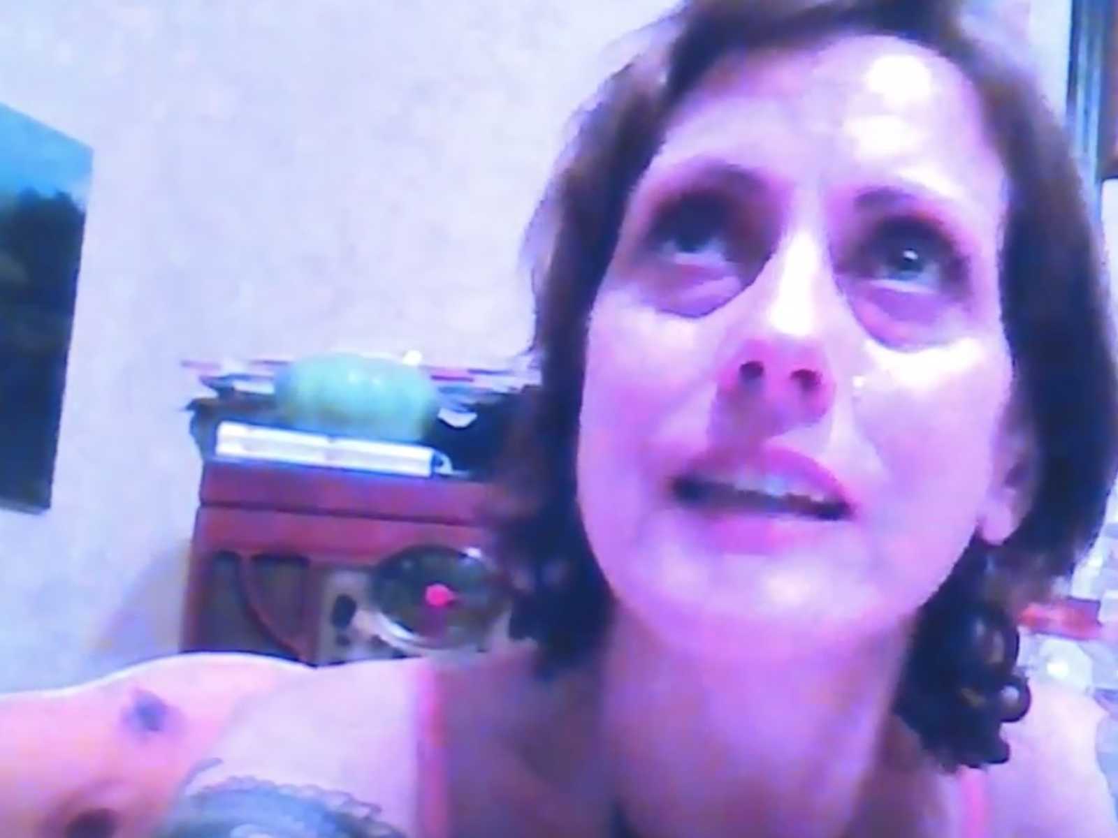 Blurry face of late mother who made video messages for daughter