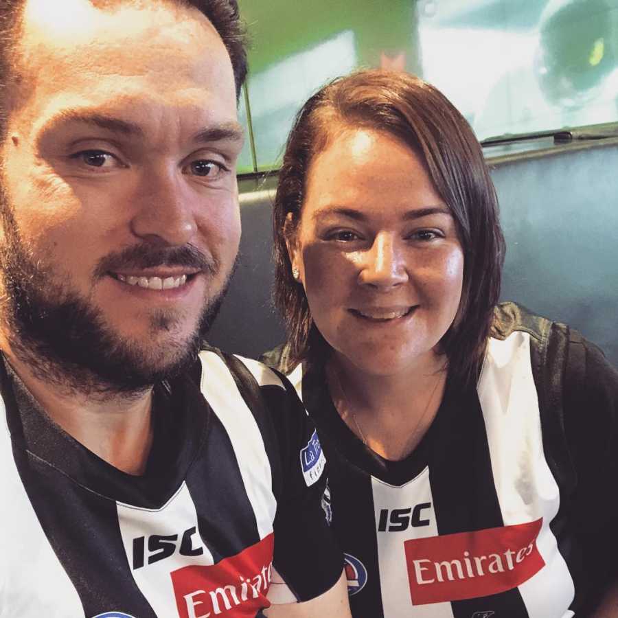 Husband and wife smile in selfie after losing combined 400 pounds