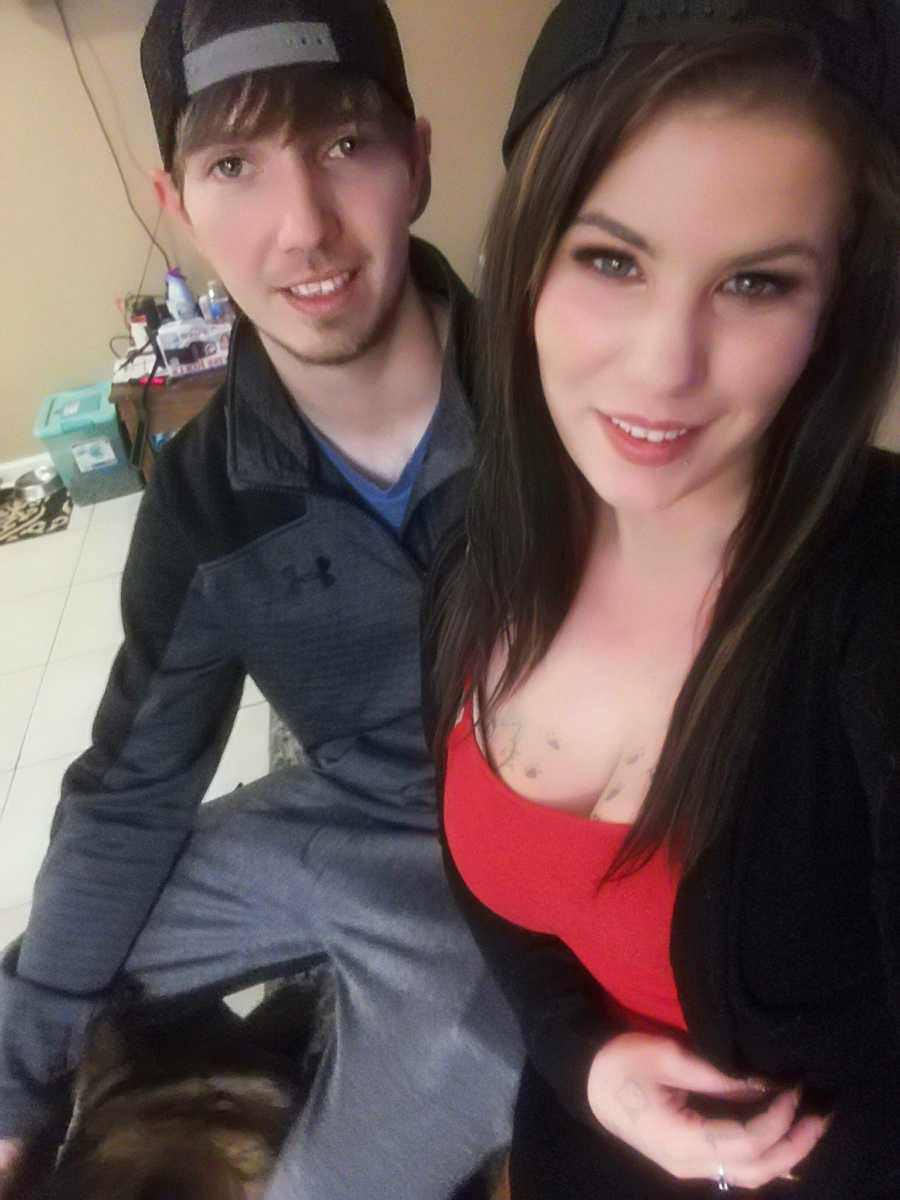 Mother who gave up son for adoption smiling in selfie with husband