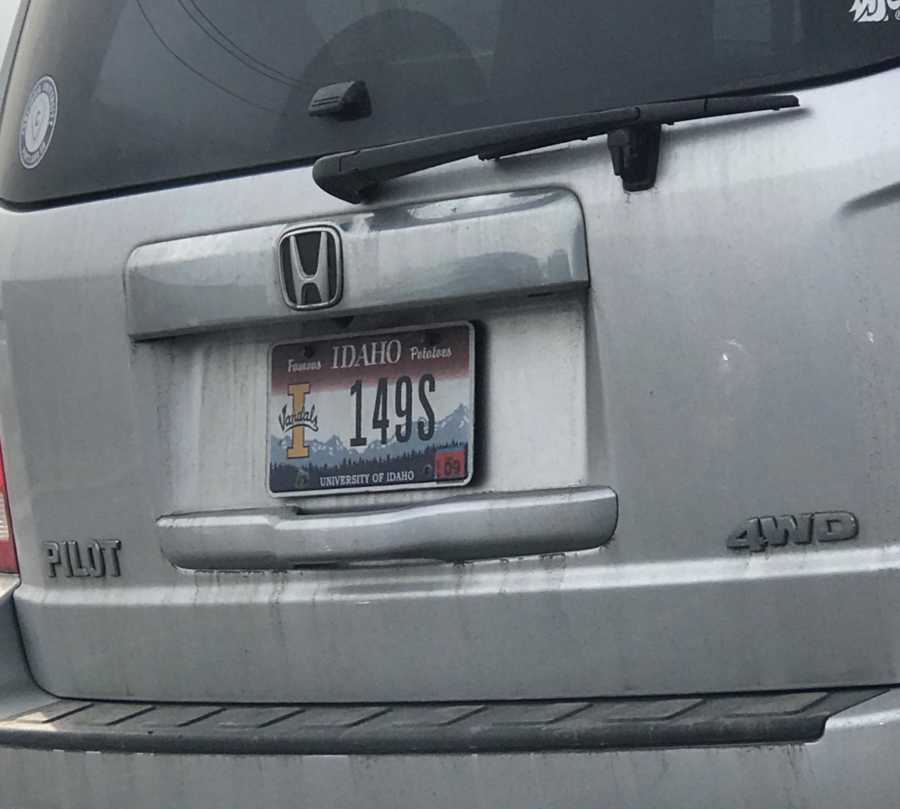 License plate with number 149 on it which was woman's deceased husband's badge number
