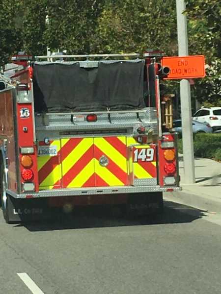 Fire truck with number 149 which was woman's deceased husband's badge number