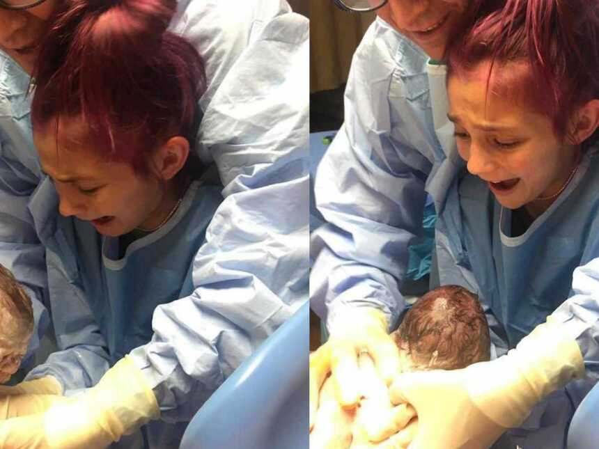 daughter delivers baby sibling