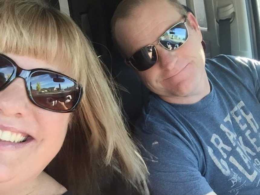 Woman who wants to have her life back smiles in selfie with husband who passed away from pancreatic cancer