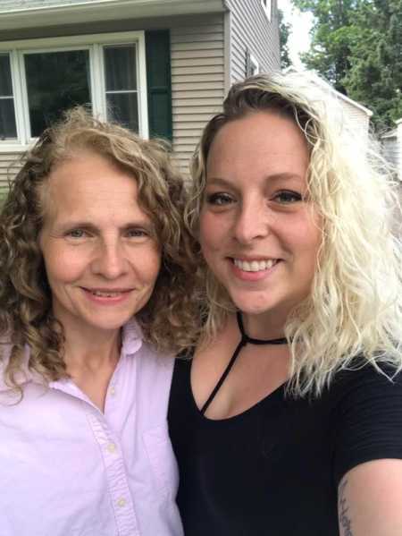 Sisters take a selfie together while visiting with one another