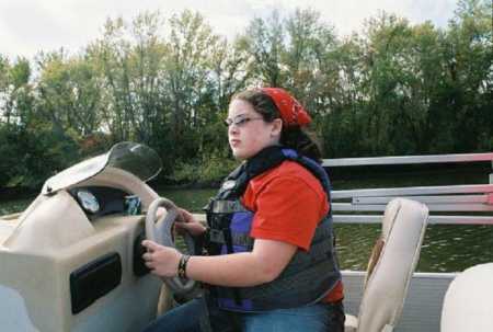 Woman who turned to intermittent fasting as teen driving a boat