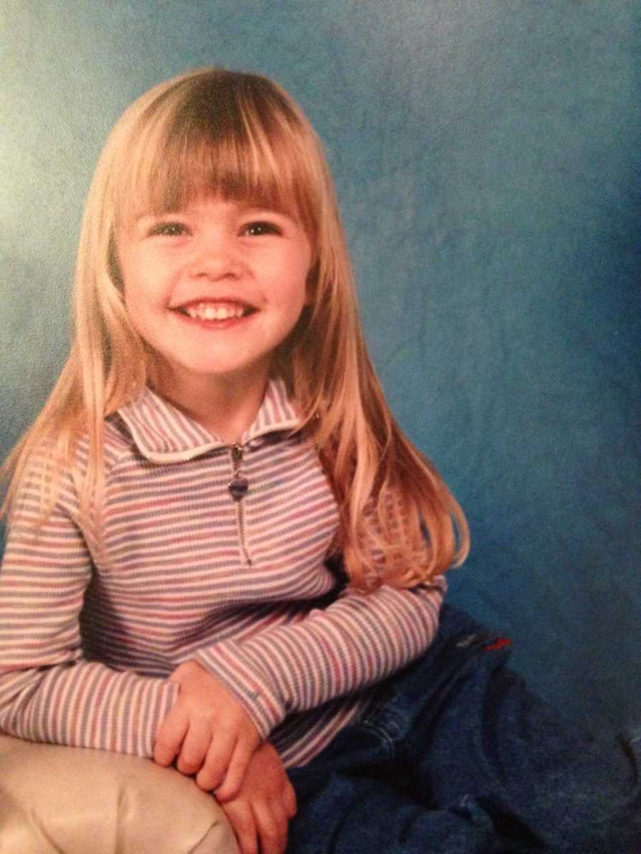 Little girl smiling who was diagnosed with cancer