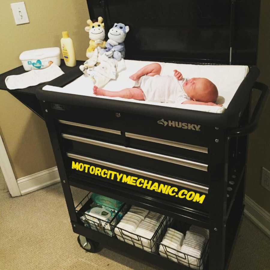 matco baby changing table