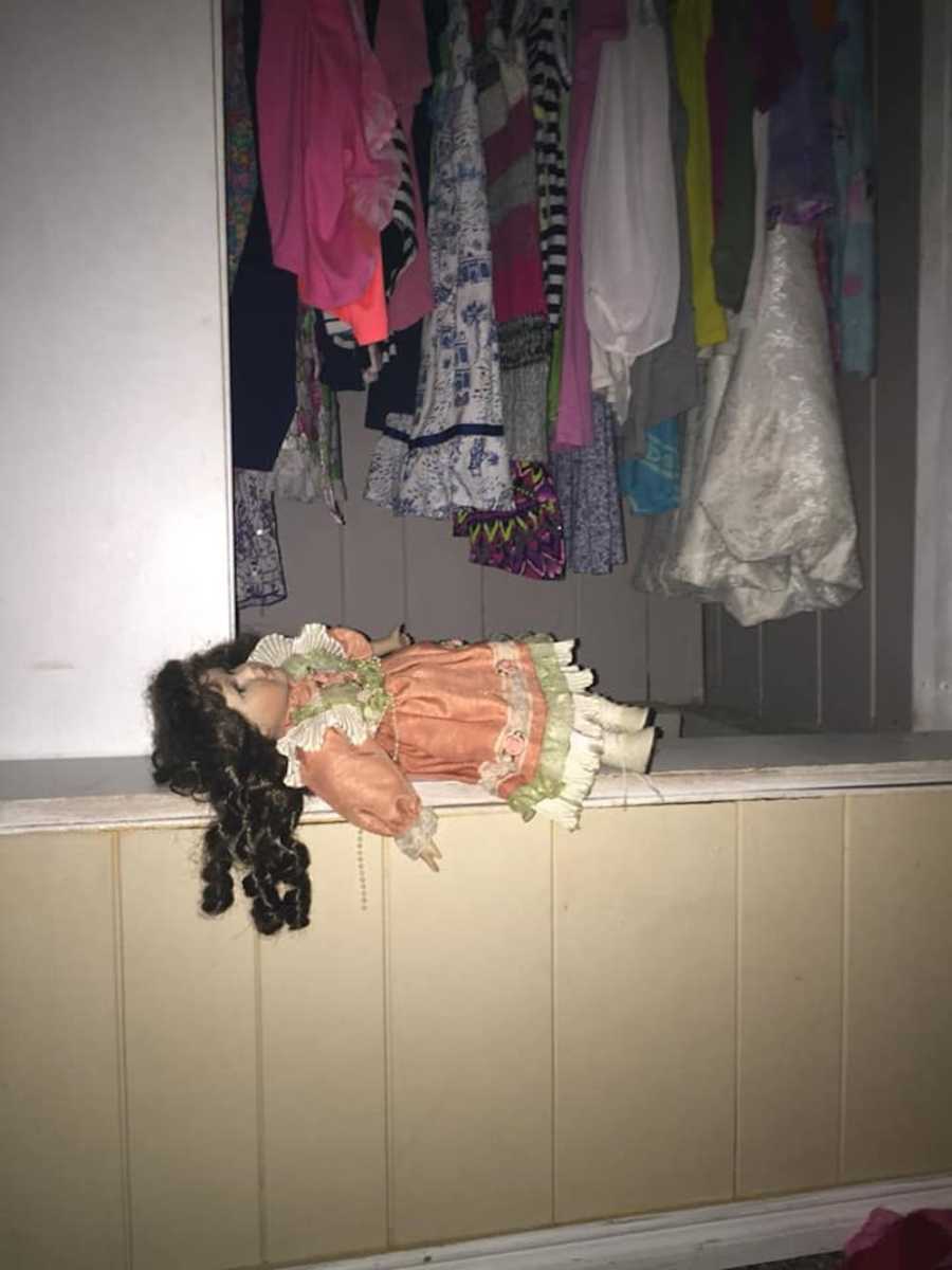 halloween doll on the shelf