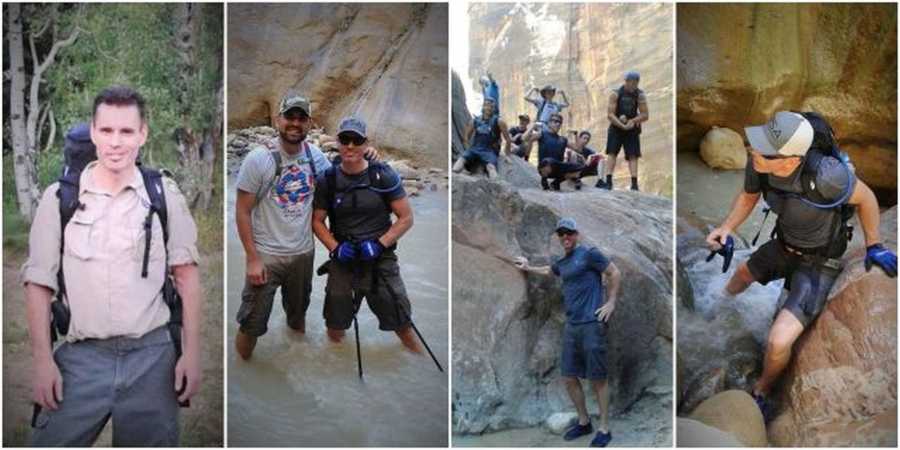 Collage of man who had brain surgery working as scout master in Utah