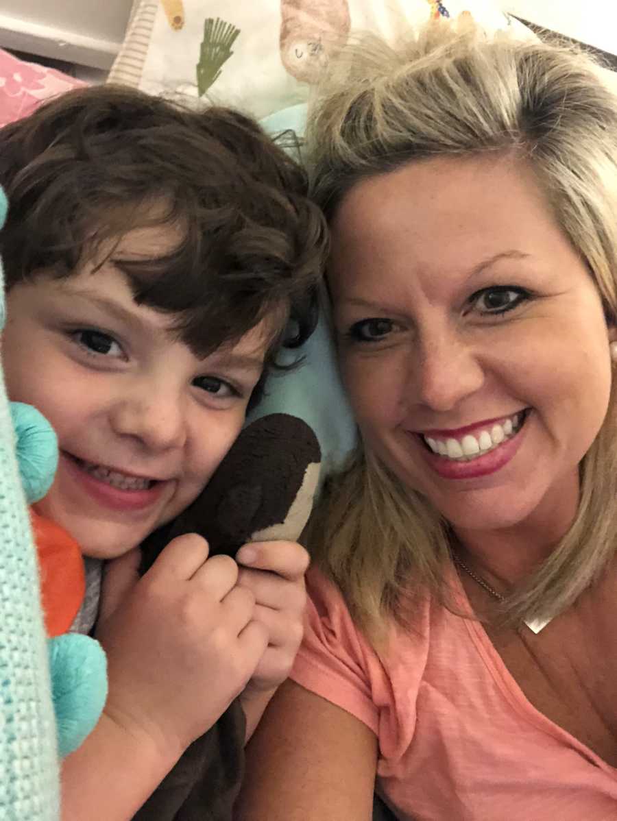Mother and son who almost died during child birth smile in selfie