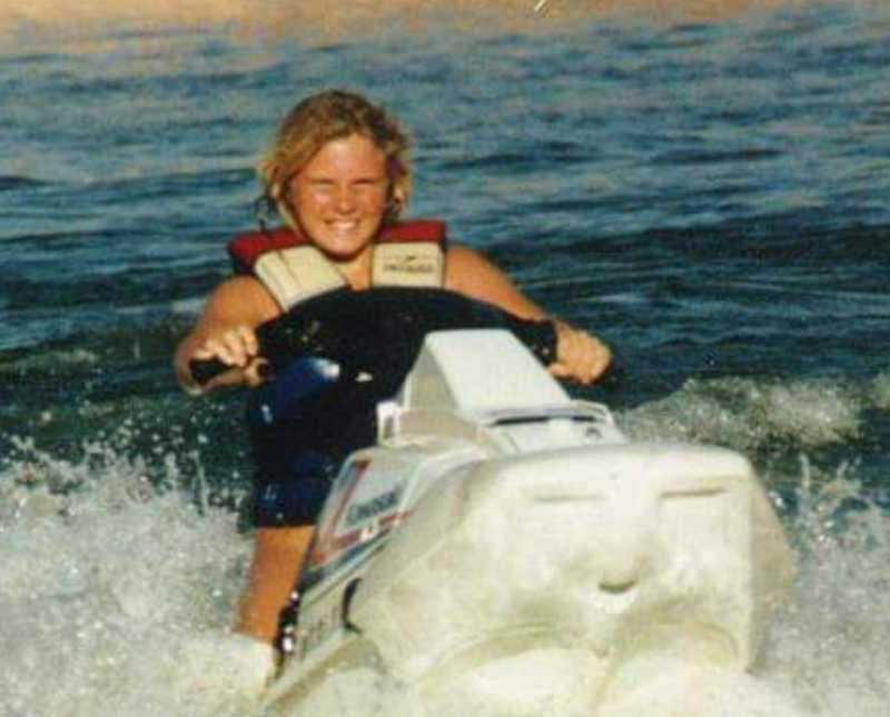 Teen who passed away smiles as she ride on jet ski