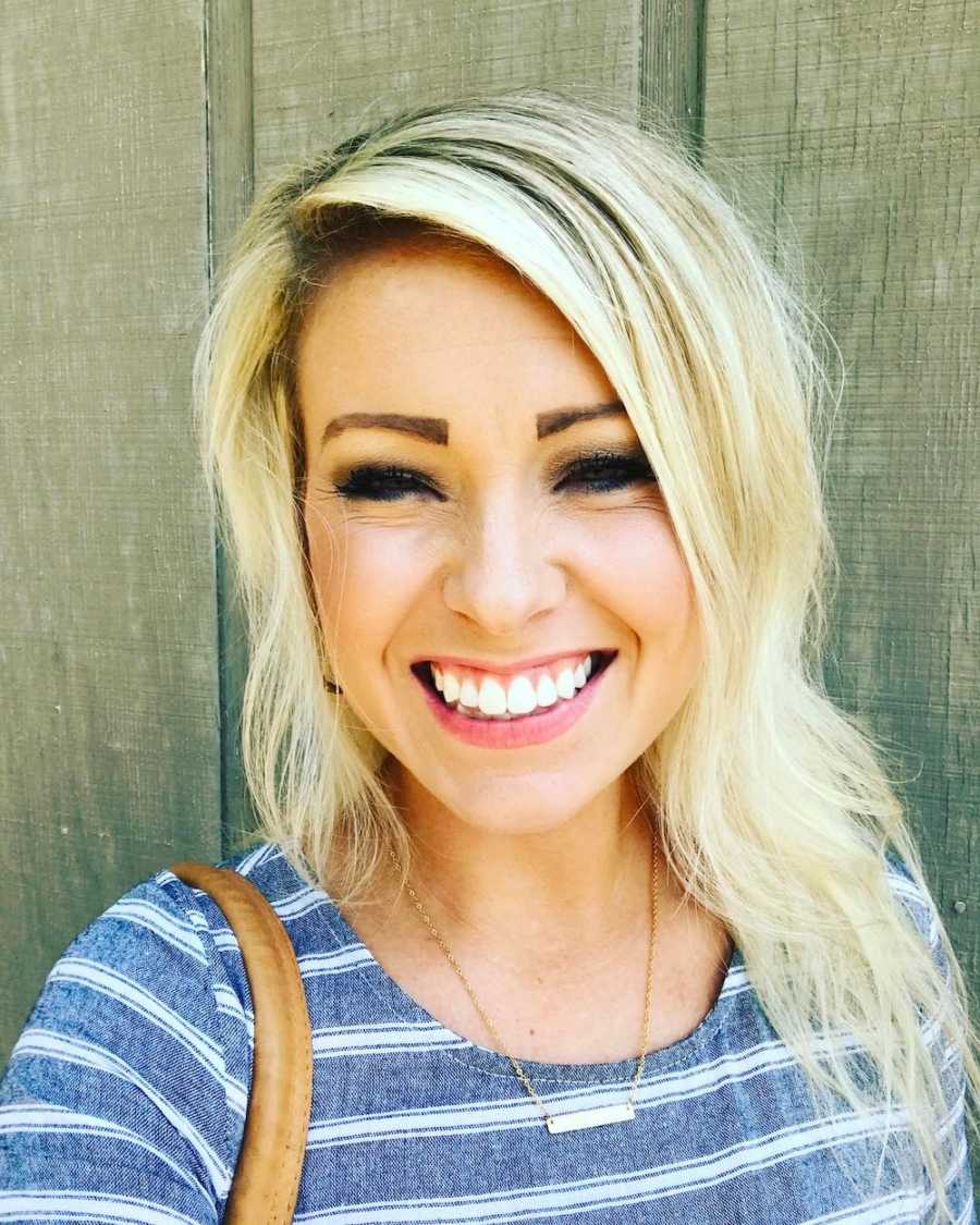Woman who struggled to get pregnant smiles in selfie 
