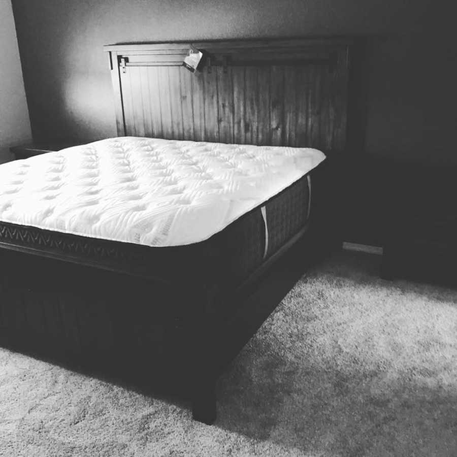 New king sized bed in bedroom for man who thought it would ruin his marriage but did the opposite