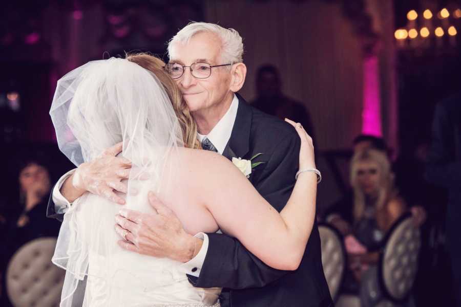 Bride dances with her grandfather at her wedding before he passed
