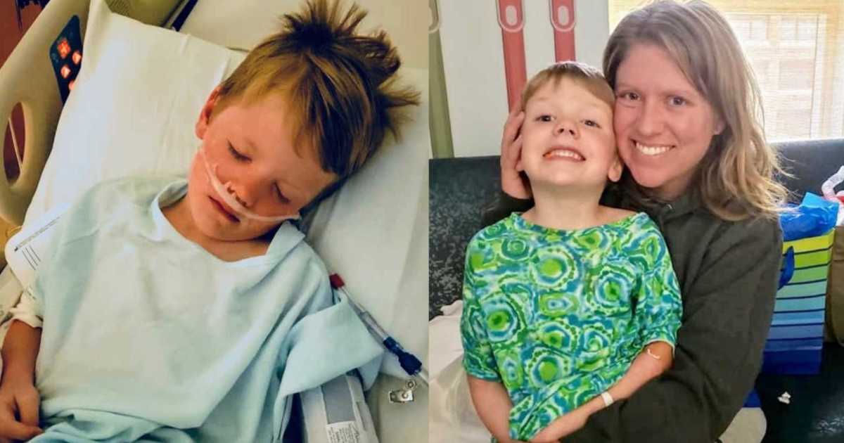 ‘Get him out! That’s Adam!’ He slipped off the ledge and tried to yell ‘Mommy!’: Mother shares ‘nightmare’ of 5-year-old son’s near-drowning in pool full of adults as warning for parents