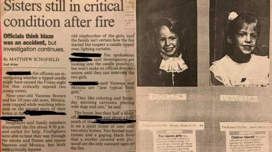 House fire newspaper article