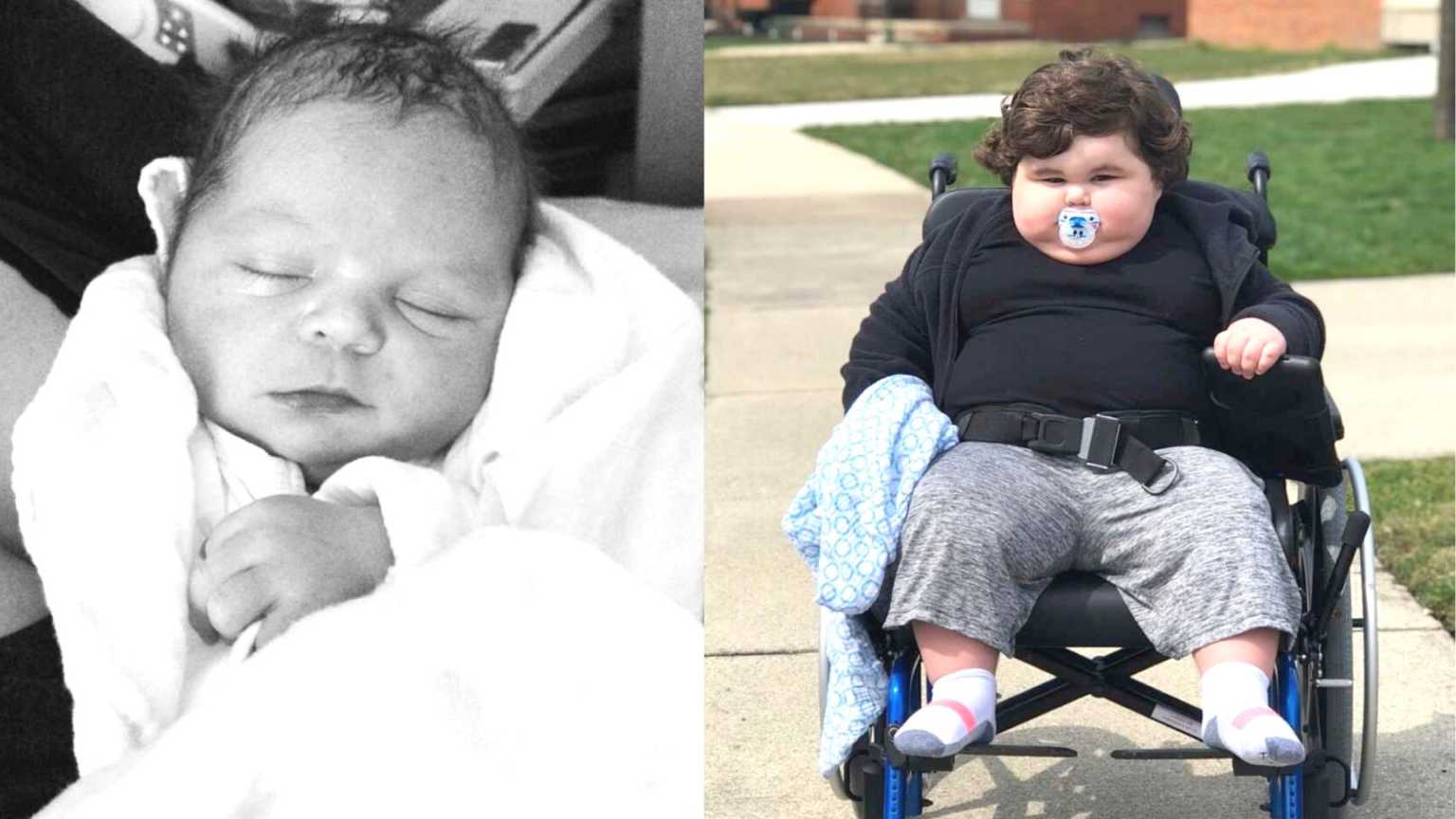 ‘At 10 months old, he weighed over 35 pounds. I began keeping food logs