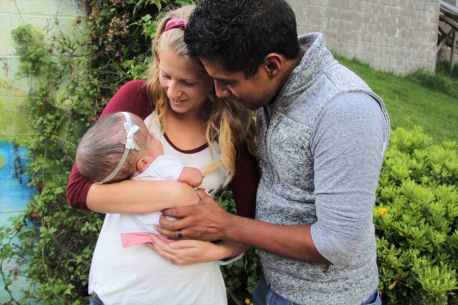 Addisyn López, husband Ronald and baby 