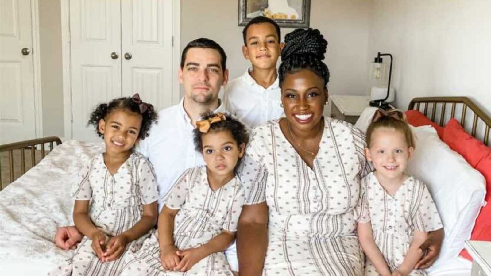 Black white baby family Ariel Robinson