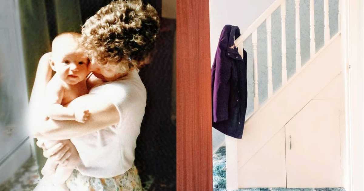  I Caught Sight Of Her Coat Hanging Off The Banister Waiting To Be 