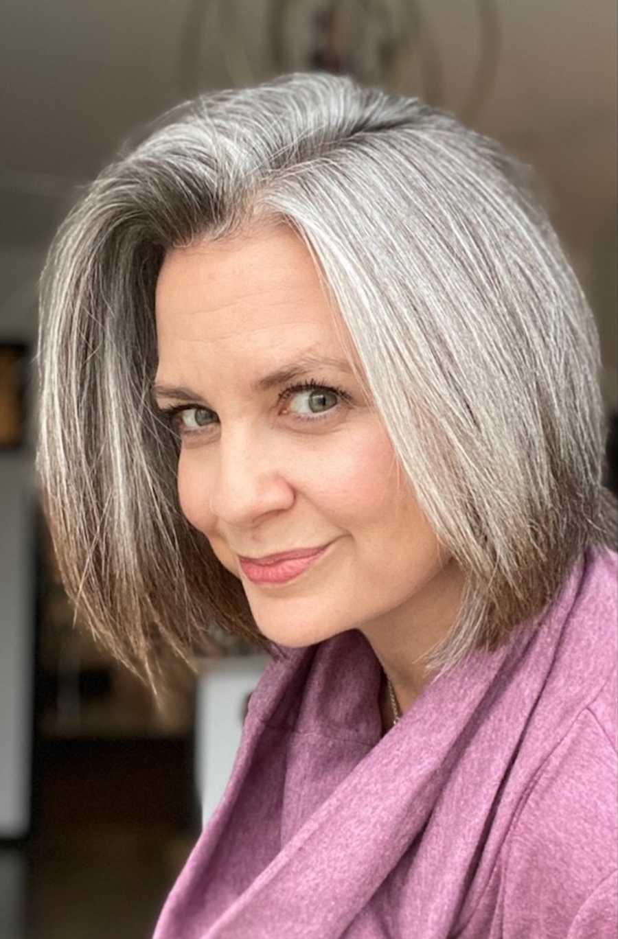 Mom! You have gray hair!' I'd pluck them. I believed my best days had  passed and felt rooted in shame.': Woman goes on self-love journey, 'My  beauty is more than my hair' –