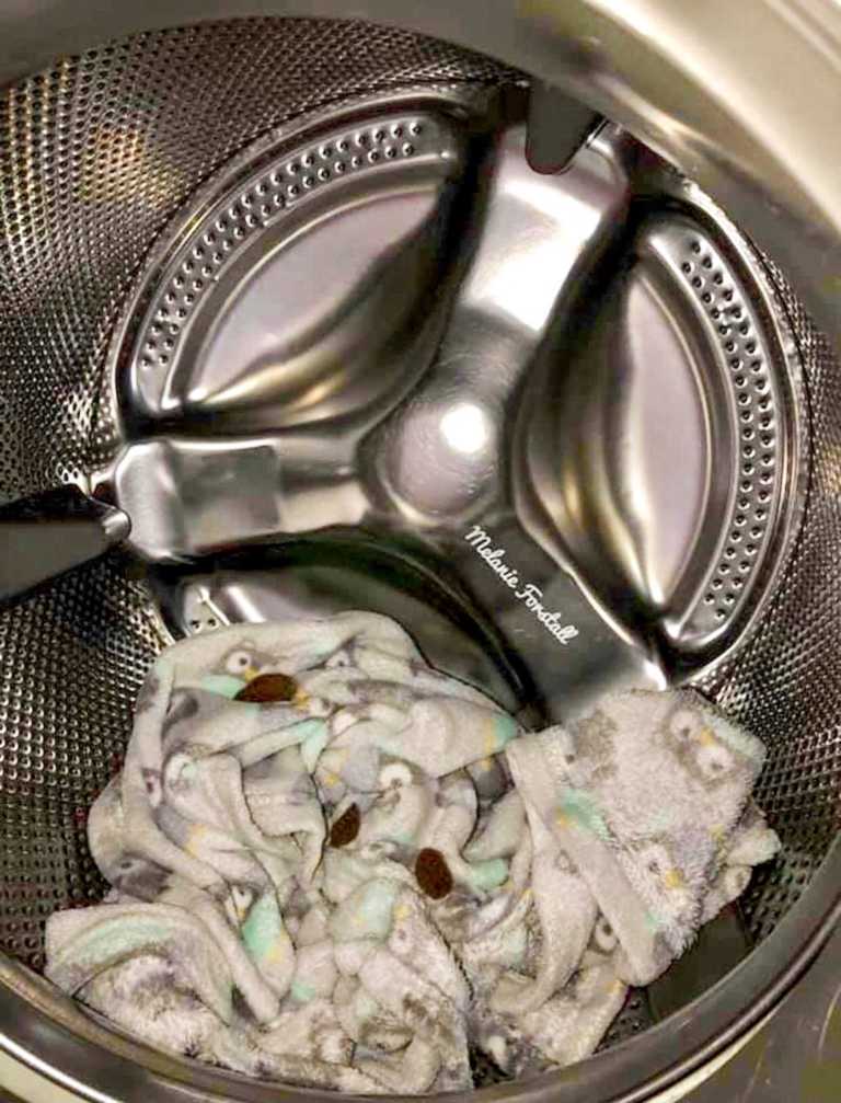 ‘What the hell is that? Is it POOP? How did it survive the wash cycle