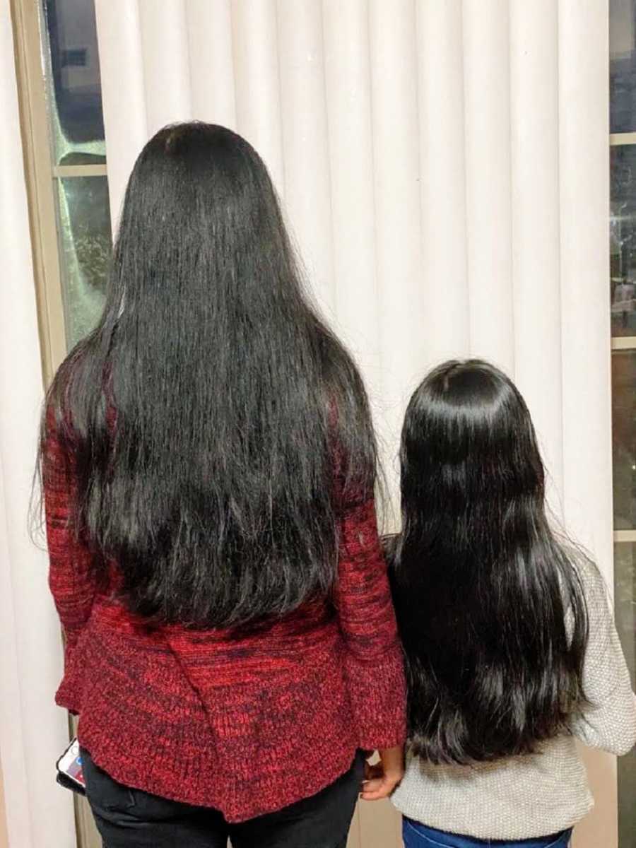 Are you crazy? You wasted 12 inches just to donate to some random person?  Why did you do this to your beautiful hair?': Mom and daughter donate  luscious locks to kids with