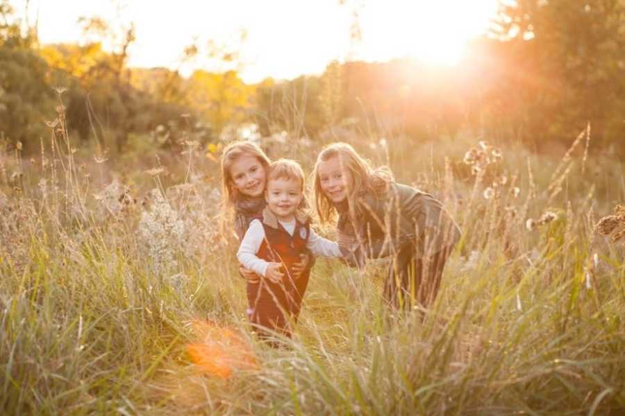 Blended family siblings 