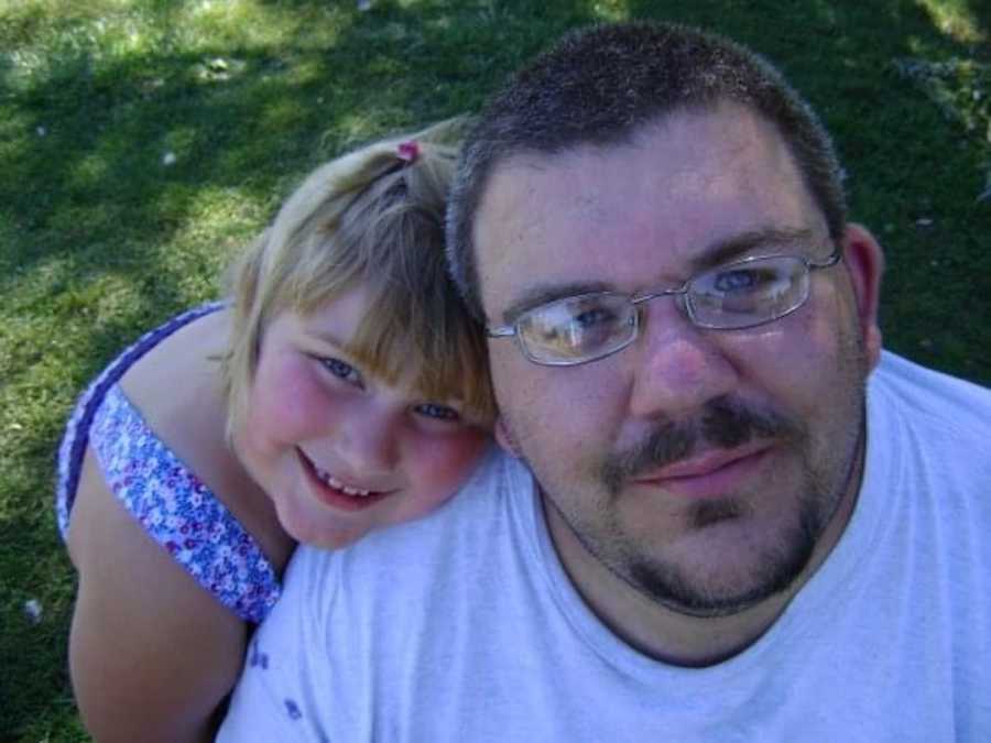 young girl and her dad