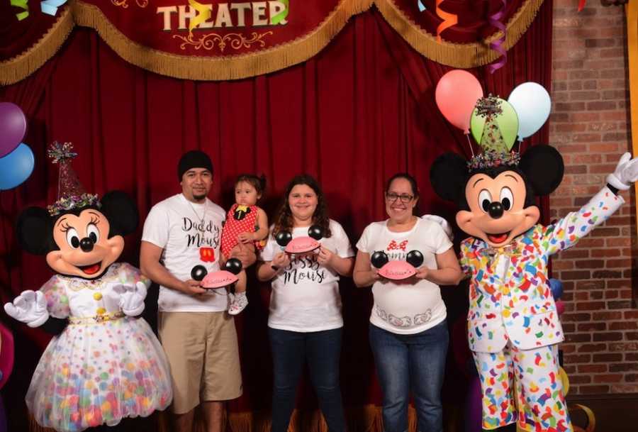 Gender reveal at Disney