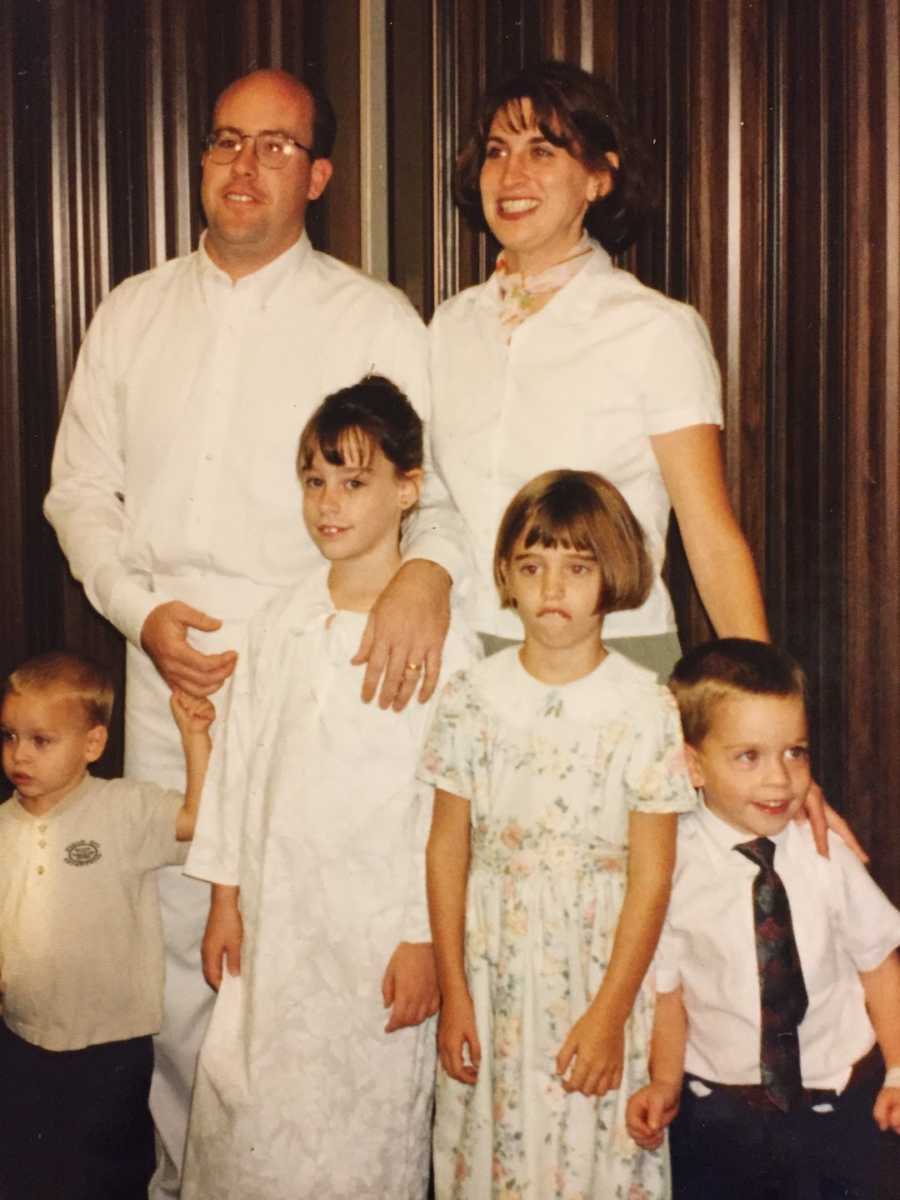 family portrait- all in white