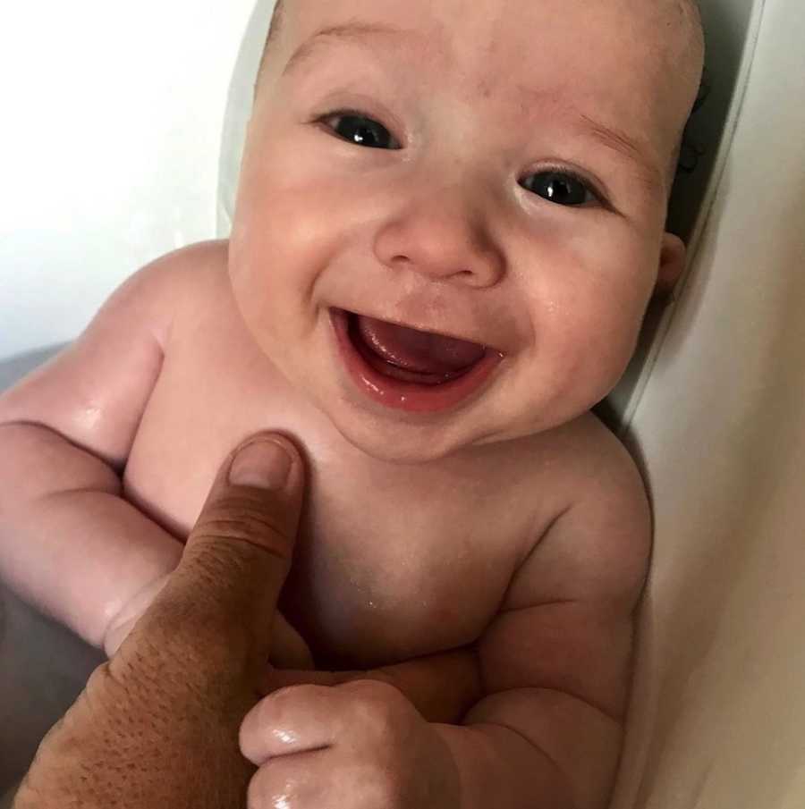 Happy smiling baby