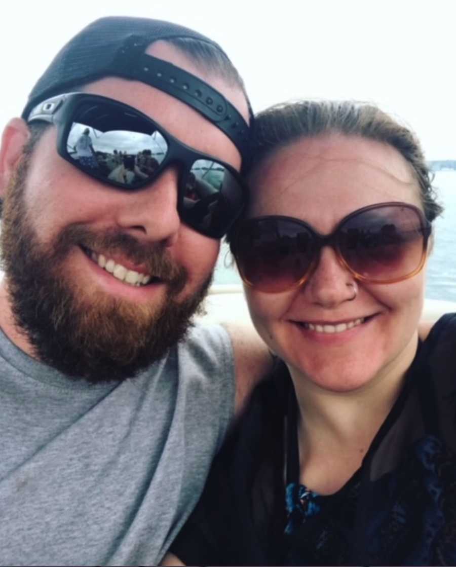 Couple selfie with sunglasses