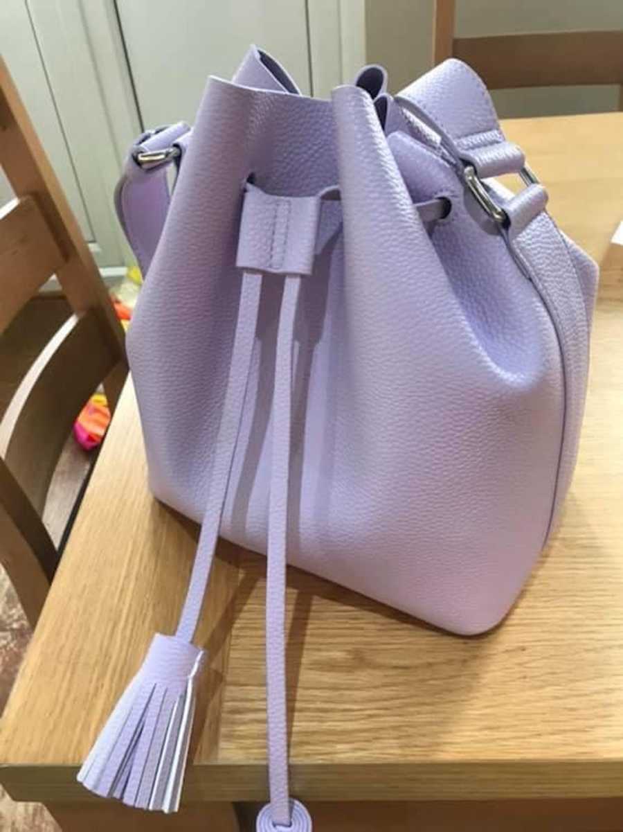 purple handbag