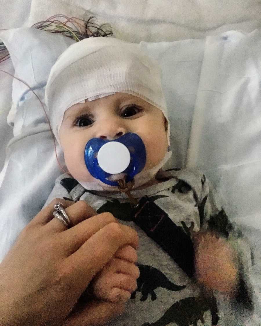 Baby boy in hospital 