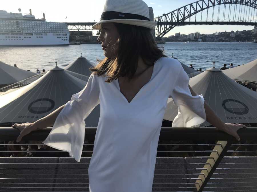 woman in white dress