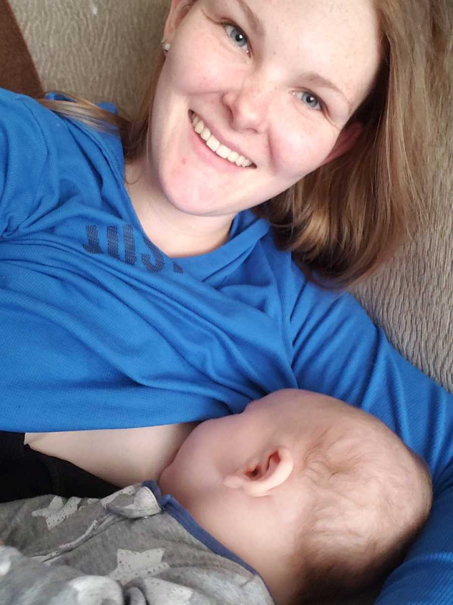 mother breastfeeding her baby
