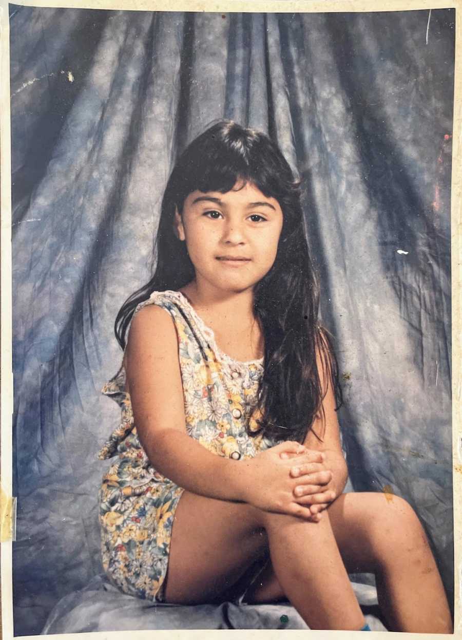 Young girl posing for photo