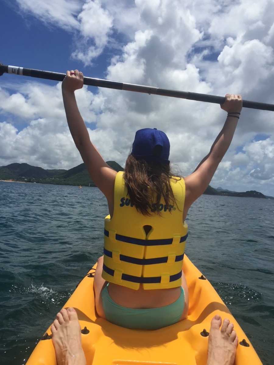 Mom kayaking 