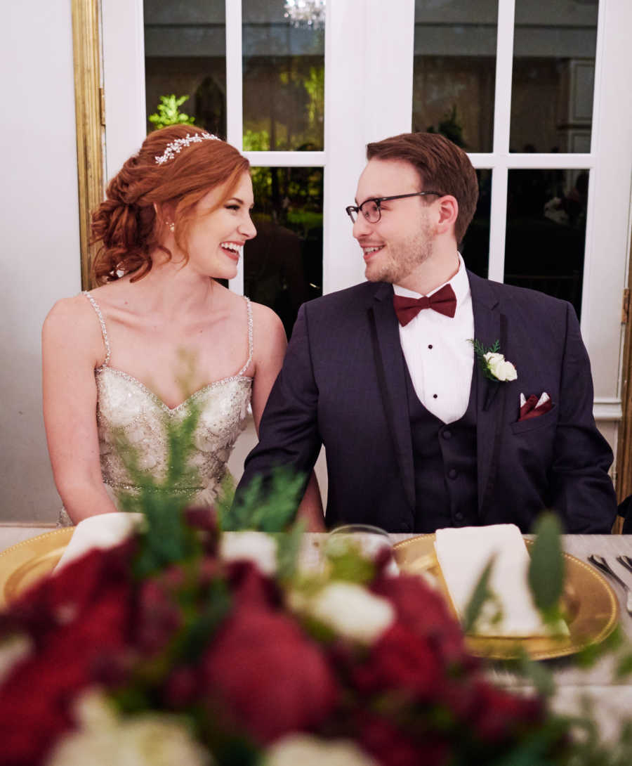 couple on their wedding day