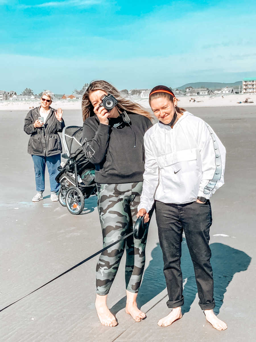 couple on the beach