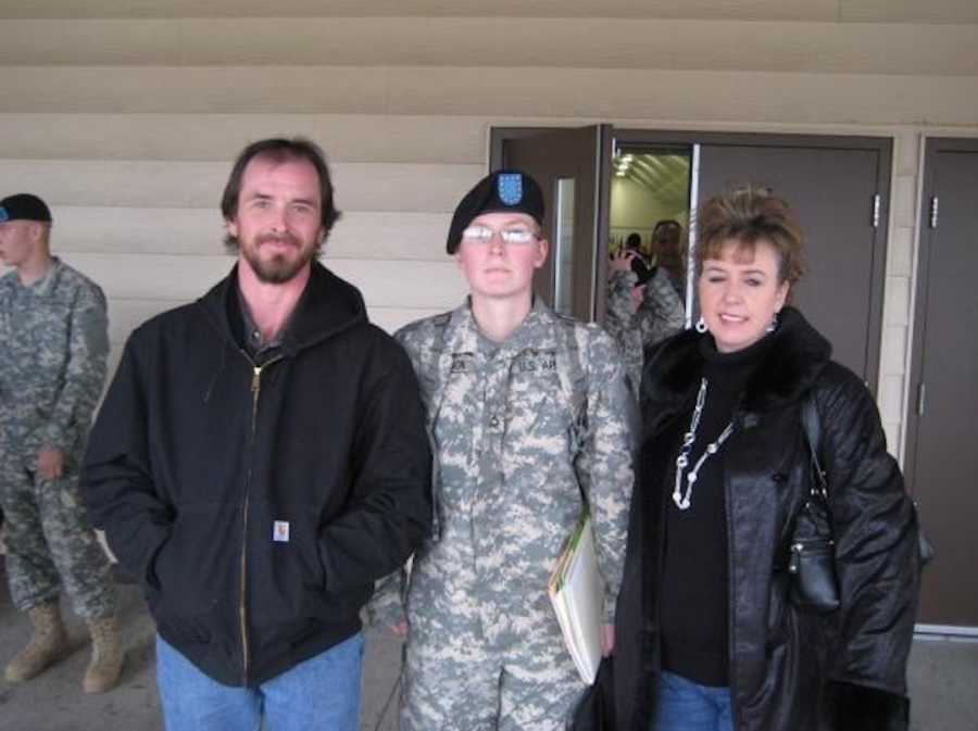 person in army uniform in group