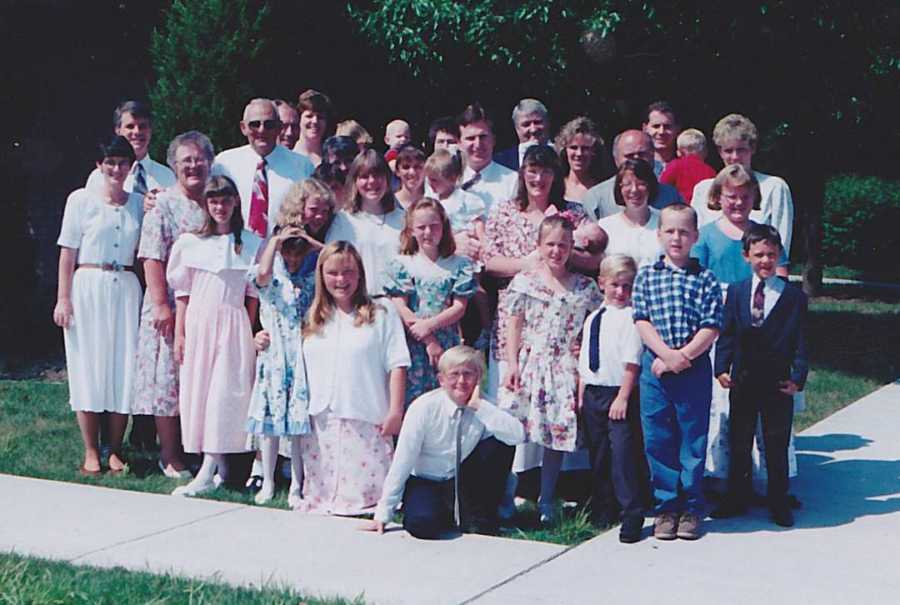 baptism photo- family all together