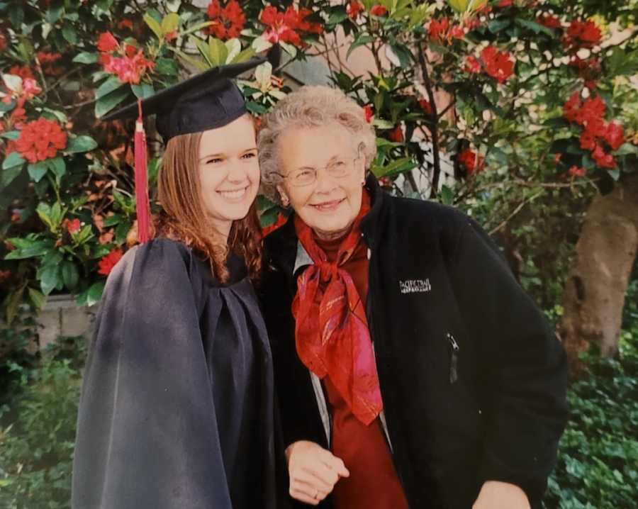 young woman with her granda