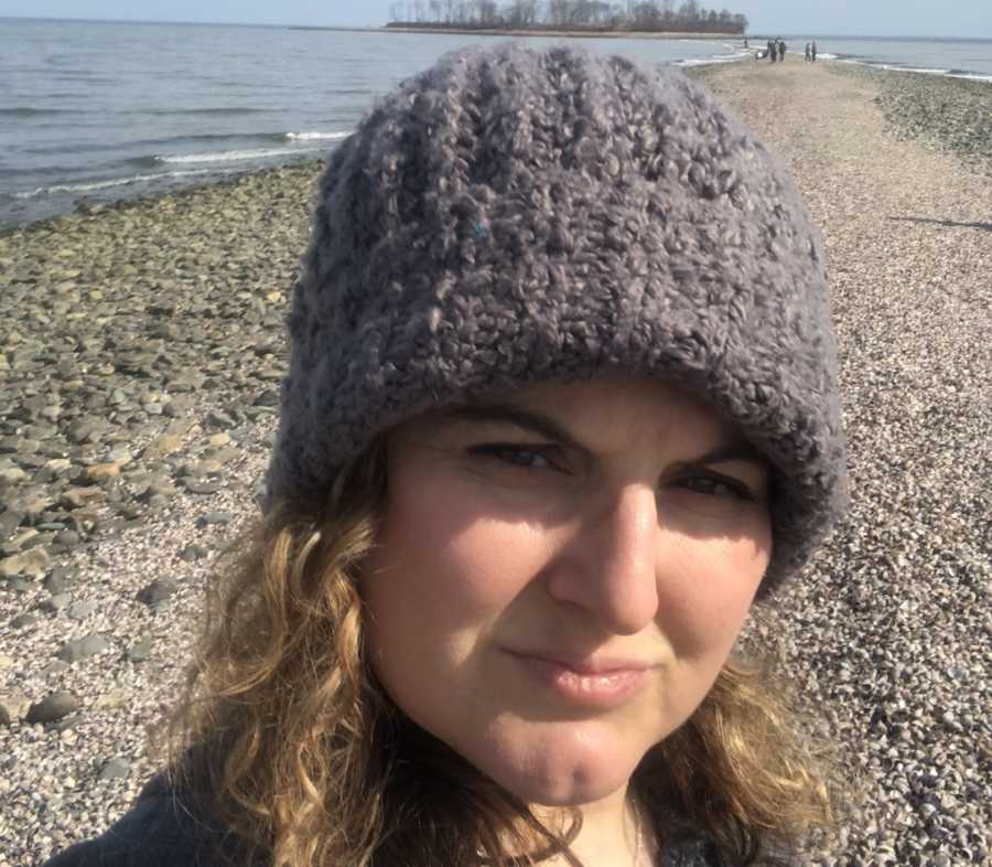 woman on the beach