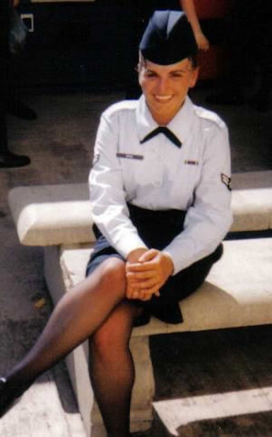 woman in national guard nurse uniform